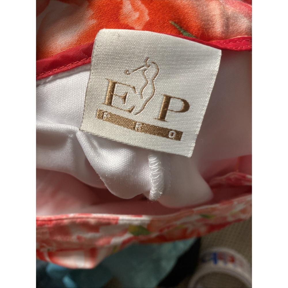 EP PRO Ladies sz 8 Tennis Golf Pickleball athletic skort zipper floral flower - Picture 6 of 7